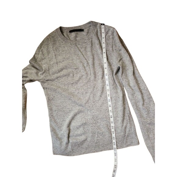 Jenni Kayne Wool Cashmere Blend Crewneck Sweater Womens Medium Gray Old Money - Picture 7 of 9